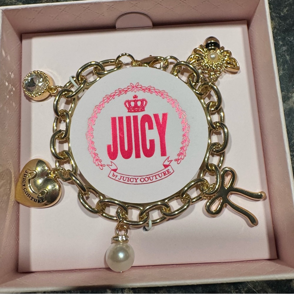 Juicy Couture Gold Charm Bracelet